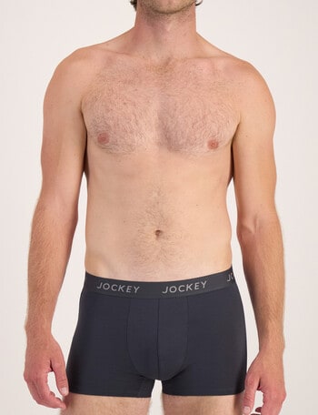 Jockey Comfort Bamboo Trunk, 3-Pack, Deep Plum, Steel Waters & Black product photo
