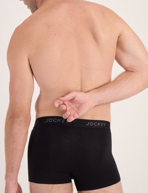 Jockey Comfort Bamboo Trunk, 3-Pack, Deep Plum, Steel Waters & Black product photo View 06 L