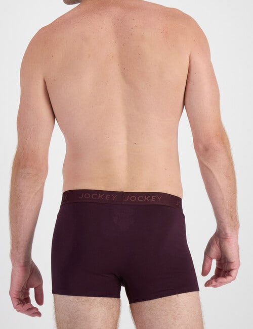Jockey Comfort Bamboo Trunk, 3-Pack, Deep Plum, Steel Waters & Black product photo View 09 L