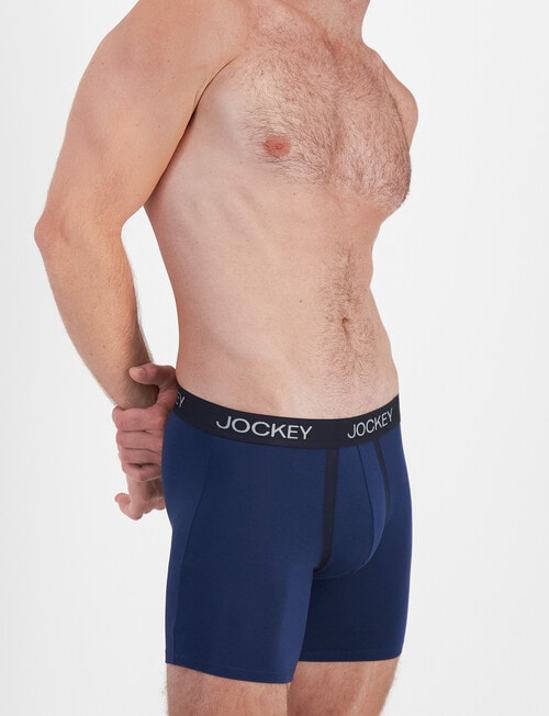 Jockey Chafe Proof Modal Mid Trunk, James Dean Navy product photo View 02 L
