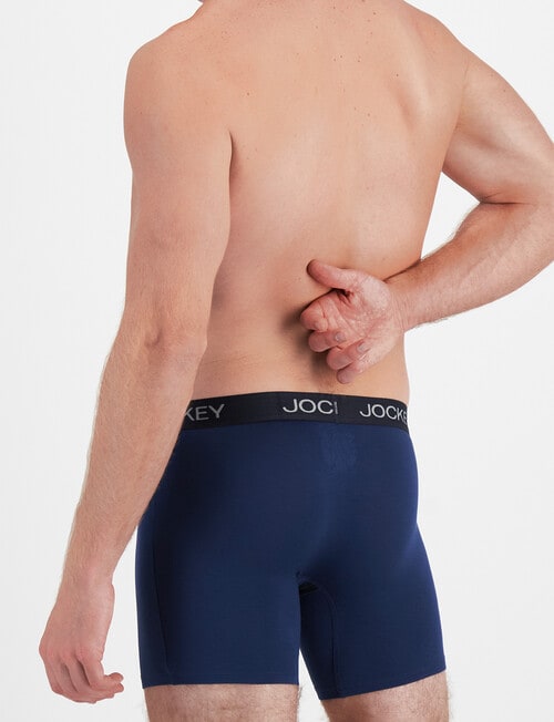 Jockey Chafe Proof Modal Mid Trunk, James Dean Navy product photo View 03 L