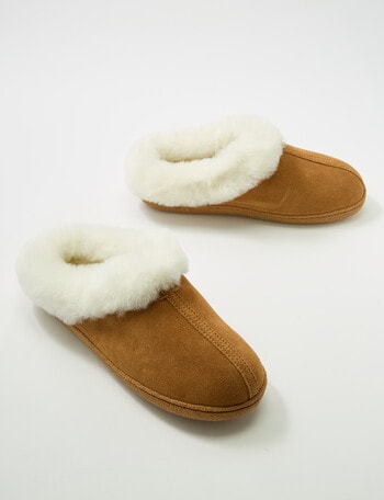 Mi Woollies Mia Slipper, Walnut product photo