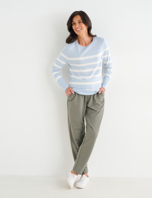 Ella J Bateau Tee, Pale Blue product photo View 03 L