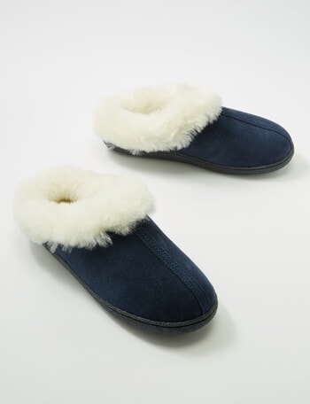 Mi Woollies Mia Slipper, Navy product photo