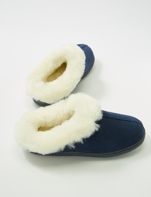 Mi Woollies Mia Slipper, Navy product photo View 02 L