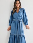 Whistle Midi Dress, Chambray Blue product photo