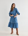 Whistle Midi Dress, Chambray Blue product photo View 03 S