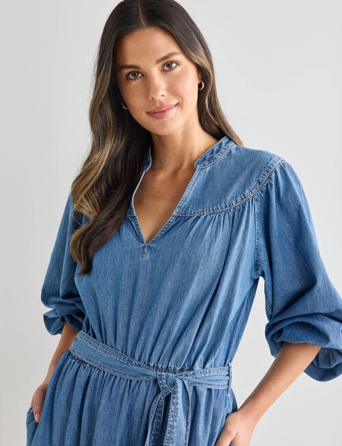 Whistle Midi Dress, Chambray Blue product photo View 04 L