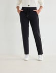 Whistle Sport Stripe Ponte Jog Pant, Black product photo View 03 S