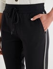 Whistle Sport Stripe Ponte Jog Pant, Black product photo View 04 S