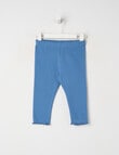 Little Bundle Essentials Waffle Pant, Blue product photo