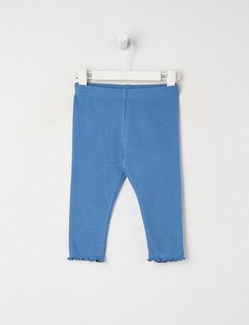 Little Bundle Essentials Waffle Pant, Blue product photo