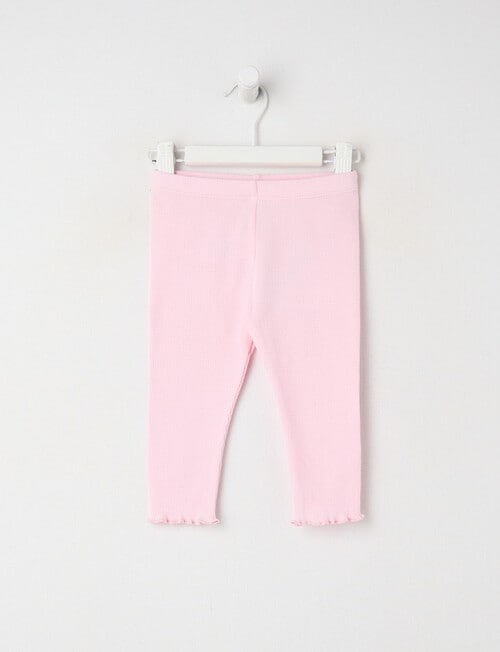 Little Bundle Essentials Waffle Pant, Pink product photo