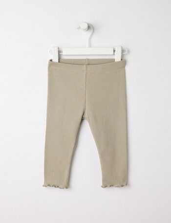 Little Bundle Essentials Waffle Pant, Grey product photo
