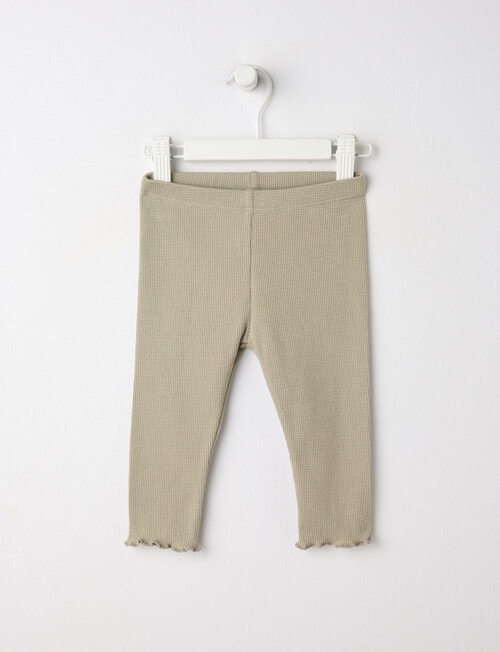 Little Bundle Essentials Waffle Pant, Grey product photo