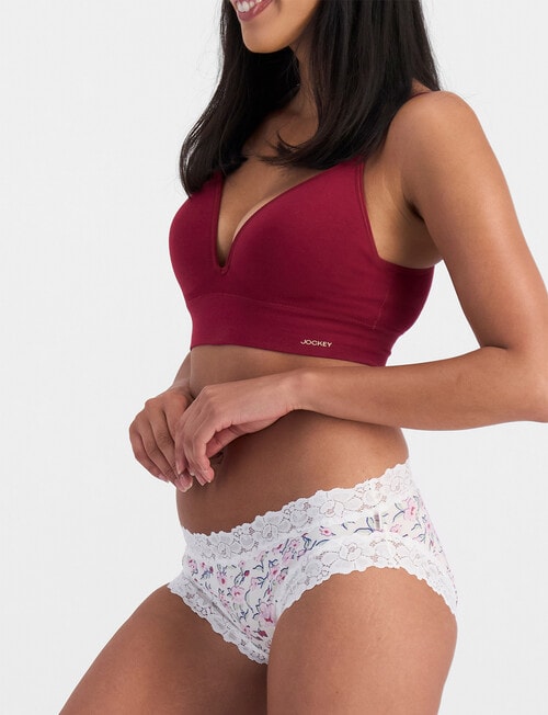 Jockey Woman Parisienne Cotton Bikini Brief, Sweet Meadow product photo View 02 L