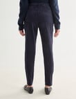 Ella J Pull On Cord Pant, Navy product photo View 02 S