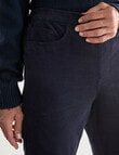 Ella J Pull On Cord Pant, Navy product photo View 04 S