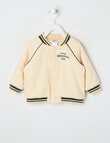 Teeny Weeny Cord Bomber Jacket, Chalk product photo