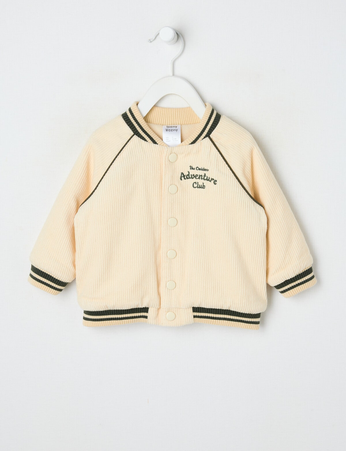 Teeny Weeny Cord Bomber Jacket, Chalk - Sweatshirts & Hoodies