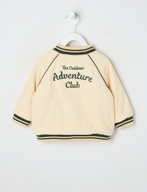 Teeny Weeny Cord Bomber Jacket, Chalk product photo View 02 L