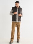Kauri Trail Sherpa Lined Fleece Vest, Dark Brown Marle product photo View 03 S