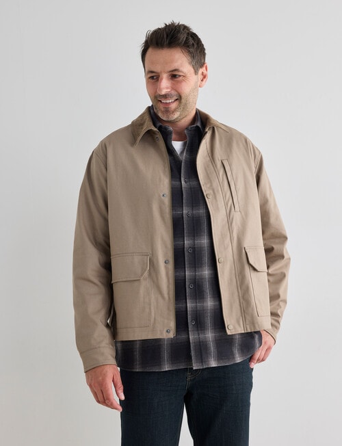 Chisel Barn Jacket, Tan product photo View 04 L