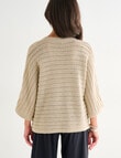 Ella J Metallic Knit Jumper, Gold product photo View 02 S