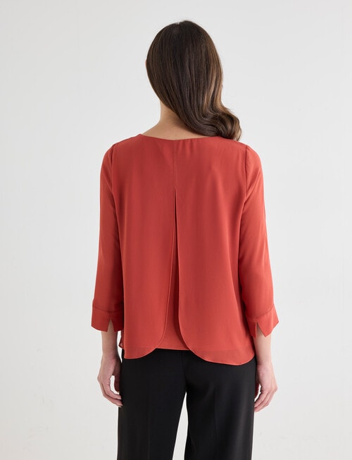 Oliver Black Double Layer Top, Spice product photo View 02 L