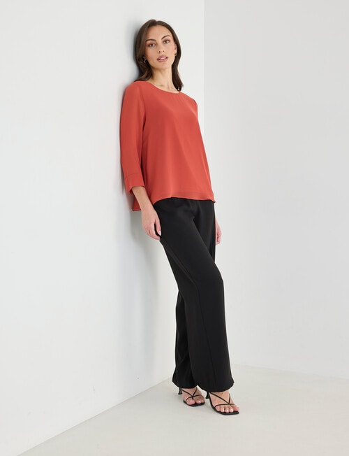 Oliver Black Double Layer Top, Spice product photo View 03 L