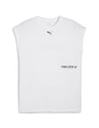 Puma Graphic Cutoff Tank, White product photo