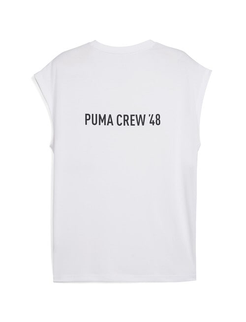 Puma Graphic Cutoff Tank, White product photo View 02 L