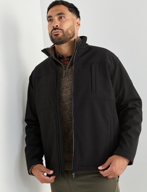 Kauri Trail Tucker Softshell Jacket, Black product photo View 05 L
