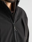 Kauri Trail Tucker Softshell Jacket, Black product photo View 08 S