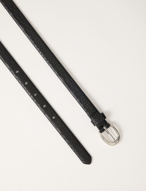 Boston + Bailey Slim Belt, 2-Pack, Navy & Black Croc product photo View 02 L