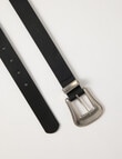 Boston + Bailey Western Buckle Belt, Black product photo View 02 S