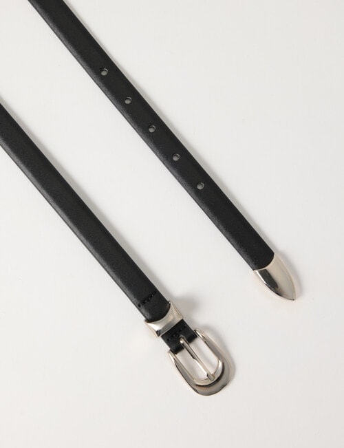 Boston + Bailey Slim Belt, Black product photo View 02 L
