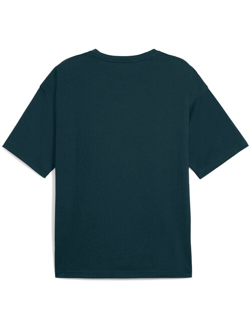 Puma Graphic Oversize Tee, Green Terrain product photo View 02 L