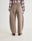 Zest Darted Barrel Leg Pant, Walnut product photo View 02 S