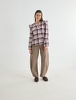 Zest Darted Barrel Leg Pant, Walnut product photo View 03 S