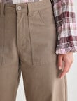 Zest Darted Barrel Leg Pant, Walnut product photo View 04 S