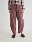 Zest Darted Barrel Leg Pant, Rose Brown product photo