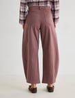 Zest Darted Barrel Leg Pant, Rose Brown product photo View 02 S