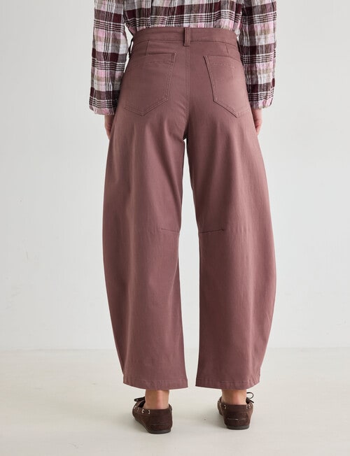 Zest Darted Barrel Leg Pant, Rose Brown product photo View 02 L