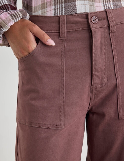 Zest Darted Barrel Leg Pant, Rose Brown product photo View 04 L