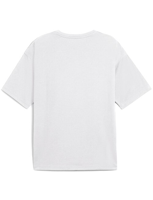 Puma Graphic Oversize Tee, White product photo View 02 L
