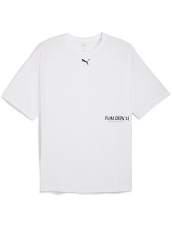 Puma Graphic Oversize Tee, White product photo
