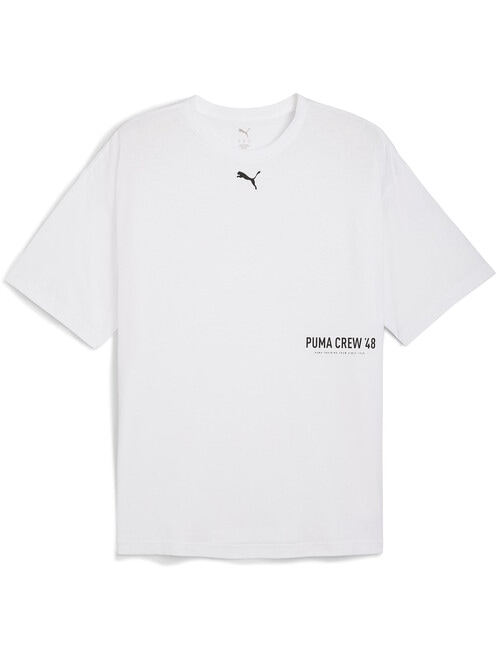 Puma Graphic Oversize Tee, White product photo