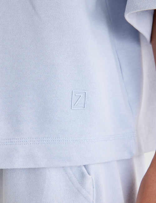 Zest Lounge Loop Back Raglan Tee, Grey Dawn product photo View 06 L