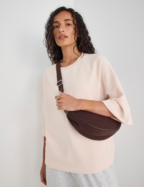 Zest Lounge Loop Back Raglan Tee, Rosewater product photo View 08 L